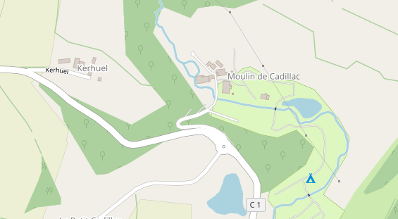 Stellplatz auf Satellitenbild