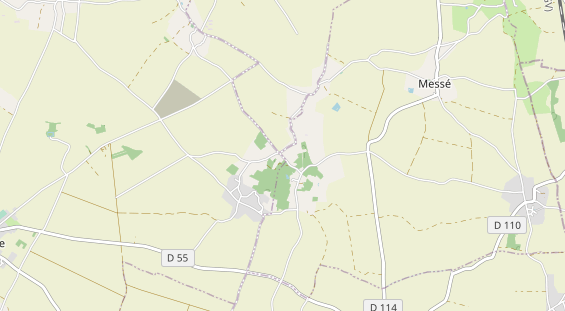 Aire camping-car sur la carte