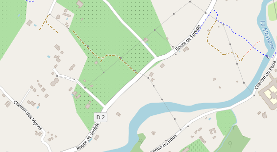 Stellplatz auf Satellitenbild