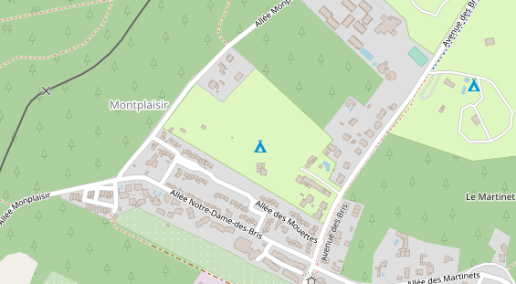 Stellplatz auf Satellitenbild