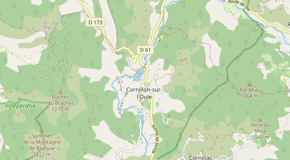 Aire camping-car sur la carte