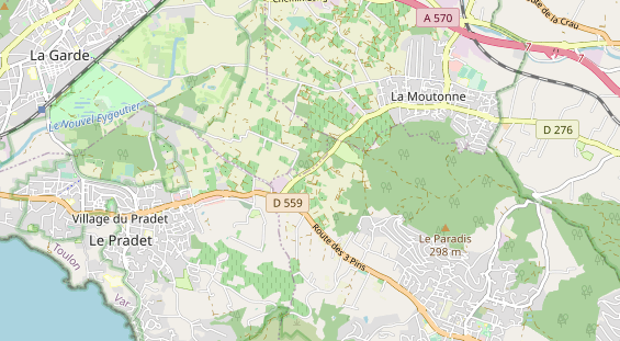 Aire camping-car sur la carte