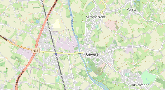 Aire camping-car sur la carte