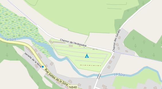 Stellplatz auf Satellitenbild