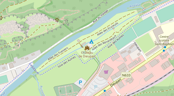 Stellplatz auf Satellitenbild