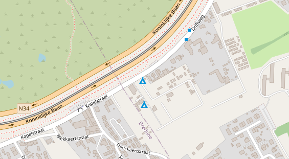 Stellplatz auf Satellitenbild