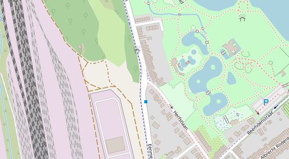 Stellplatz auf Satellitenbild