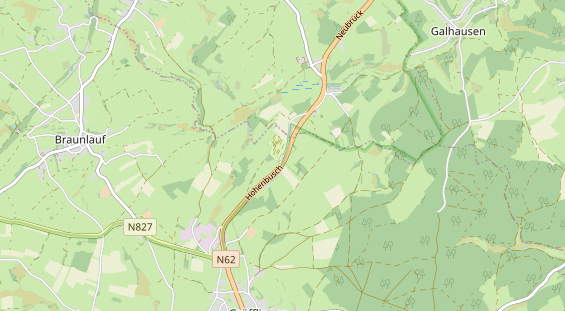 Aire camping-car sur la carte