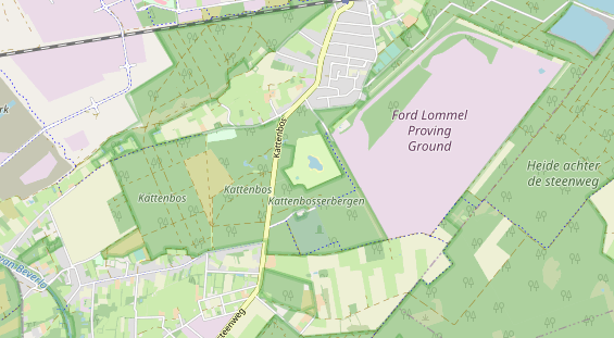 Area di sosta per camper sulla carta