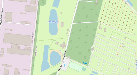 Stellplatz auf Satellitenbild