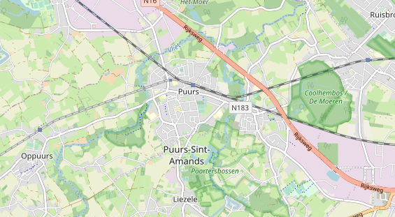 Area di sosta per camper sulla carta