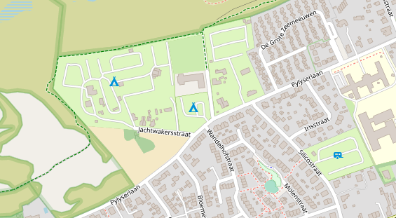 Stellplatz auf Satellitenbild