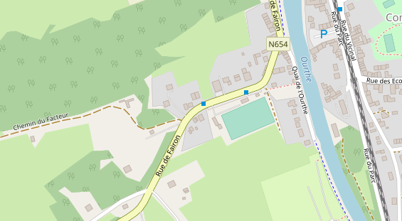 Stellplatz auf Satellitenbild