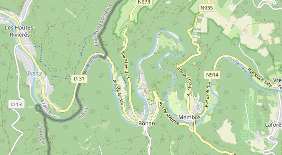 Aire camping-car sur la carte