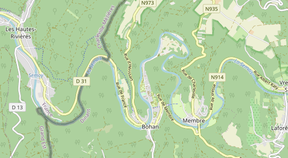 Aire camping-car sur la carte