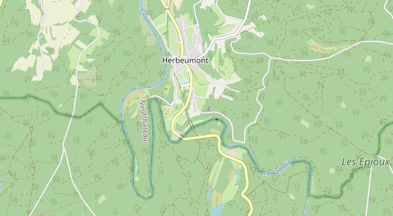 Aire camping-car sur la carte