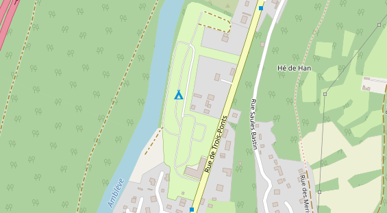 Stellplatz auf Satellitenbild