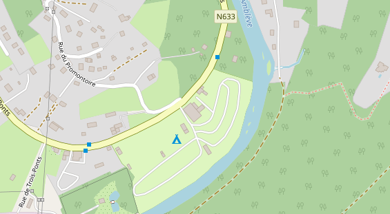 Stellplatz auf Satellitenbild