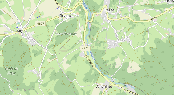 Aire camping-car sur la carte