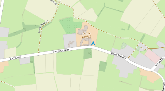 Stellplatz auf Satellitenbild