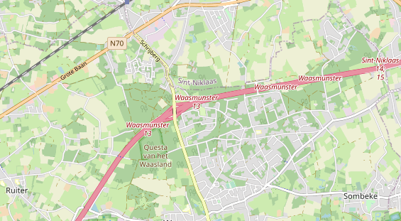 Area di sosta per camper sulla carta