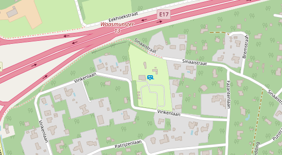 Stellplatz auf Satellitenbild