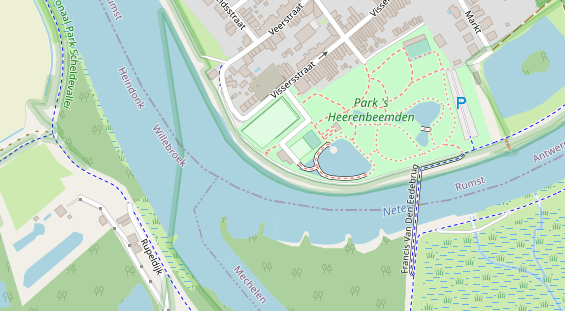 Stellplatz auf Satellitenbild