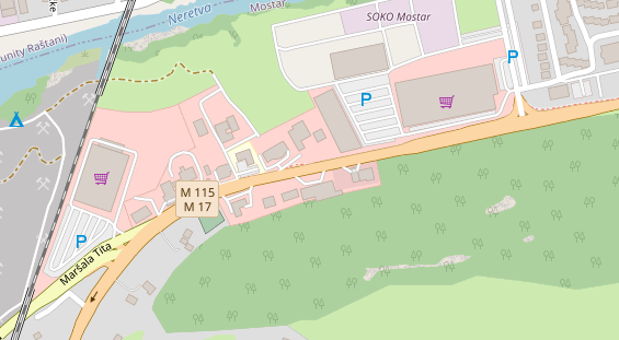 Stellplatz auf Satellitenbild