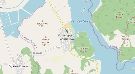 Area di sosta per camper sulla carta