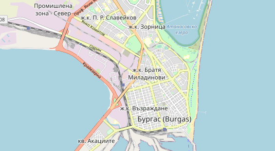 Aire camping-car sur la carte