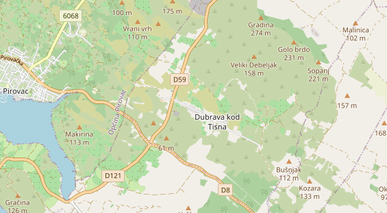 Área para autocaravana en la tarjeta