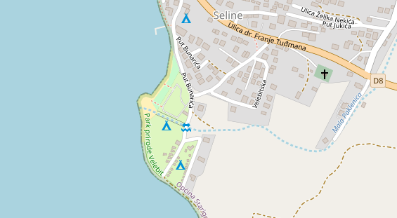 Stellplatz auf Satellitenbild