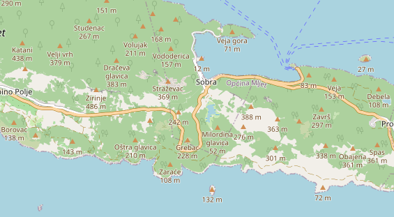 Area di sosta per camper sulla carta