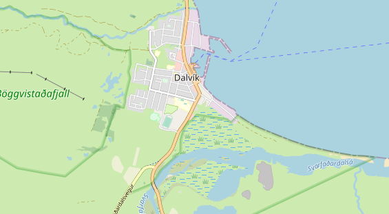 Aire camping-car sur la carte