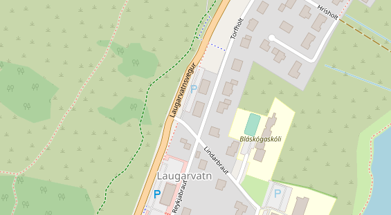 Stellplatz auf Satellitenbild