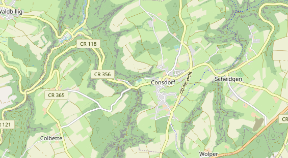 Area di sosta per camper sulla carta