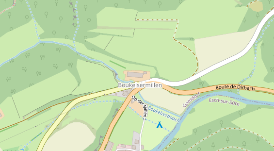 Stellplatz auf Satellitenbild