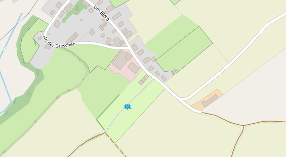 Stellplatz auf Satellitenbild