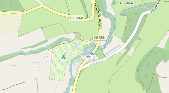 Stellplatz auf Satellitenbild