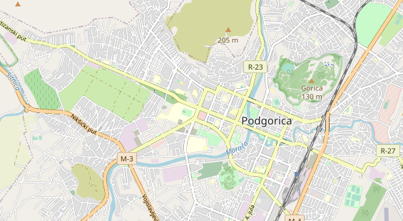 Area di sosta per camper sulla carta