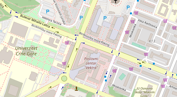 Stellplatz auf Satellitenbild