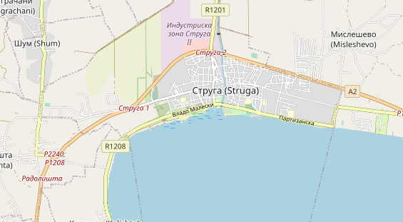 Área para autocaravana en la tarjeta