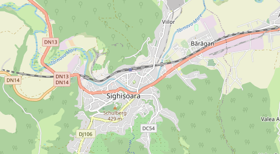 Aire camping-car sur la carte