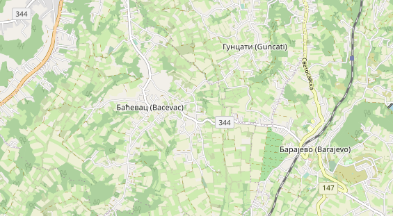 Area di sosta per camper sulla carta