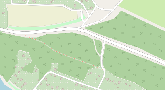 Stellplatz auf Satellitenbild