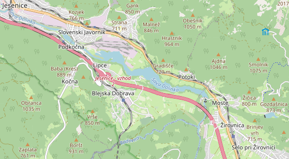 Area di sosta per camper sulla carta