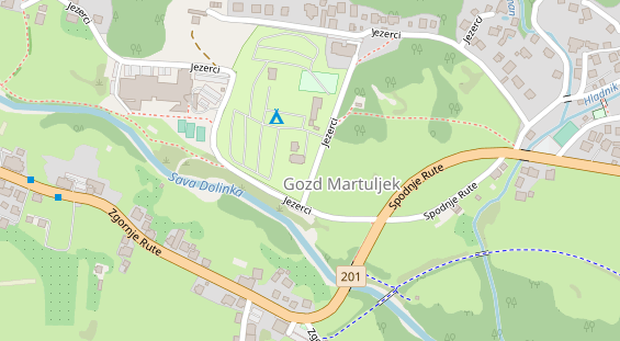 Stellplatz auf Satellitenbild