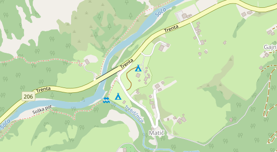 Stellplatz auf Satellitenbild