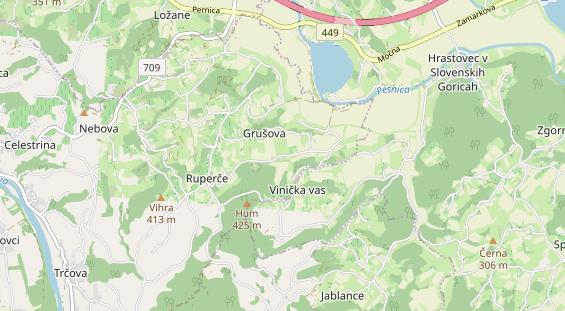 Área para autocaravana en la tarjeta