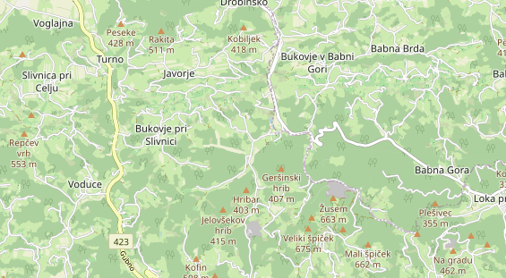 Área para autocaravana en la tarjeta